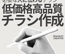 1万円でチラシをデザインします イメージ1