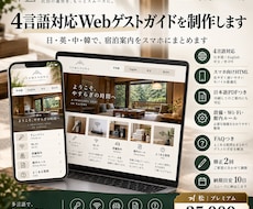 民泊の4言語Web案内を制作します イメージ1