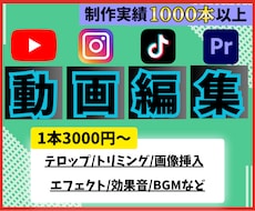 動画編集でお困りの方！その動画編集します イメージ1