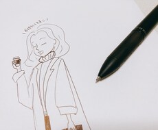 可愛いペン画をお届けします イメージ1