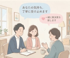 誰にも話せない悩みを整理し次の一歩を一緒に考えます イメージ1