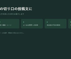 お店のSNS投稿文5本を作ります イメージ1