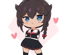 アニメ風デフォルメキャラのアイコンを描きます イメージ1