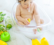 出張ミルクバス撮影します 赤ちゃんの今しかないふわふわな瞬間を優しい色で残しませんか？