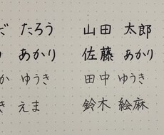 お名前書きます イメージ1