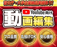 先着10名半額！プロがユーチューブ編集します イメージ1