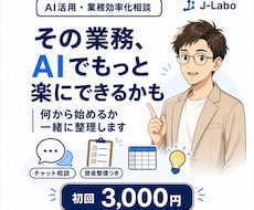 AI活用・業務効率化のお悩みをチャットで整理します イメージ1