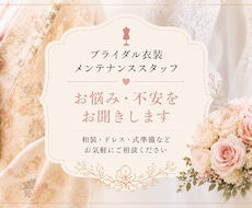 ネットドレスが届いて焦る花嫁さん救います ⁠現役メンテ×元カメラマンが教える！ネットドレスの安心相談⁠