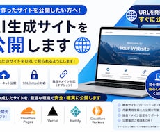 AI生成サイトの公開を代行いたします AIで作ったサイトを好きなURLで公開