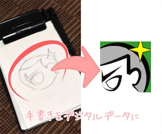 イラストをトレースします