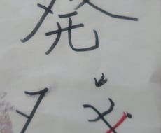 ペン字を添削します 名前の由来画像を送ってください。