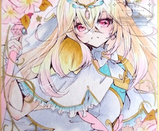 アナログでイラスト描きます フリルやレースなど可愛くメイク！