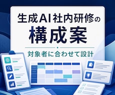 生成AI社内研修の構成案を作ります イメージ1