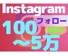 インスタグラム【外国人フォロー】100人〜増します 違反なし/増加/＋100〜5万人/Instagram