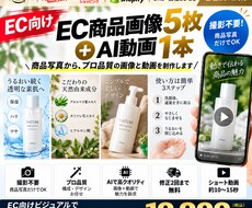 EC商品画像5枚＋AI動画1本作ります イメージ1