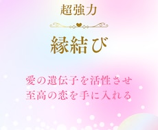 超強力縁結び♡運命の相手を引き寄せます 愛の遺伝子を活性させ理想の相手と最高最善のタイミングで縁結び