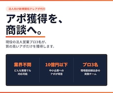 コンサル×営業／データ分析でテレアポ代行します ビジネスモデルを理解し興味を惹くスクリプトにカスタマイズ