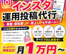 インスタグラム運用代行お手伝いいたします イメージ1