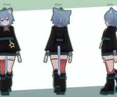 blenderで3D衣装を製作いたします ご希望のアバターや素体から、ご希望のデザインで