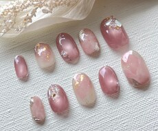 アメジストパープルのネイルチップ現品販売しています イメージ1