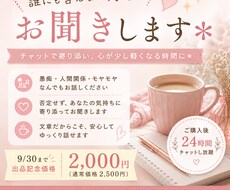 誰にも言えない気持ちをチャットでお聞きします イメージ1