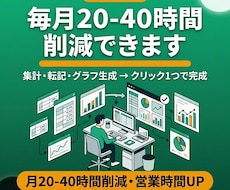 Excelの転記・集計を自動化します イメージ1