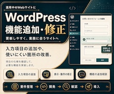 WordPressの機能追加・修正を承ります イメージ1