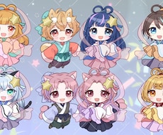 七夕のイラスト～織姫と彦星のSDイラスト制作します 七夕まつりに★単体もペアもおすすめです