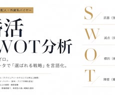 客観データで勝率を上げる！婚活SWOT分析します 元外資バイヤー＆ホテル支配人が「選ばれる戦略」を徹底言語化