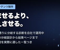 集客につながる診断コンテンツを制作します イメージ1