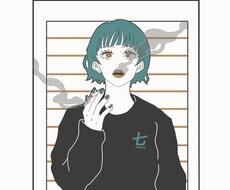 お写真を元におしゃれな線画イラスト制作します イメージ1