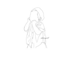 お気に入りのお写真から線画イラストお描きします イメージ1