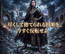 都合のいい女の因果を砕き彼が狂信する覇者へ変えます 尽くして捨てられる日々は終結！彼が愛を乞う特等席へ