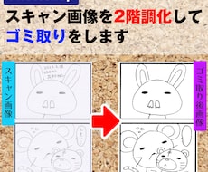スキャン画像のゴミ取りをします イメージ1