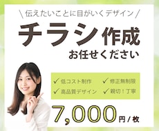 安価で満足していただけるチラシをデザインいたします 入稿代行も承っております。お気軽にご相談ください。