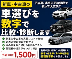 新車・中古車選びを数字で比較・診断します イメージ1