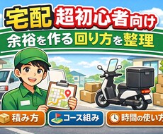 宅配初心者向け｜余裕を作る回り方を一緒に整理します イメージ1