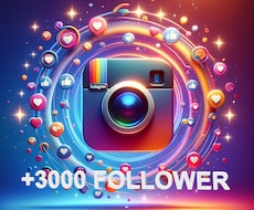 インスタフォロワーが3000人増えるよう宣伝します イメージ1