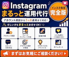 Instagram本気で１ヶ月運用代行します イメージ1