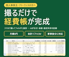 スマホで撮るだけ！AIがレシートを経費帳にします イメージ1