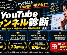 登録者30万人の経験からYouTubeを診断します イメージ1