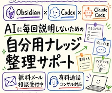 Obsidianで自分用ナレッジ整理サポートします ChatGPT・Claudeに毎回説明する手間を減らす
