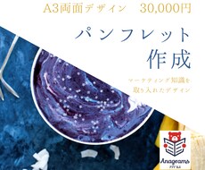 A3両面デザイン　訴求効果のあるデザインをします 漫画挿入可。マーケティング知識を取入れたデザインで確実な訴求