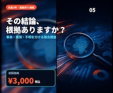 競合調査を根拠付きで見える化します イメージ1