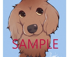 可愛いペットの似顔絵を描きます アニメタッチで仕上げるペット似顔絵はこちら♪