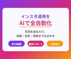 AIがインスタ運用を自動化◎投稿おまかせます イメージ1