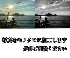 あなたの撮った写真をモノクロにします イメージ1