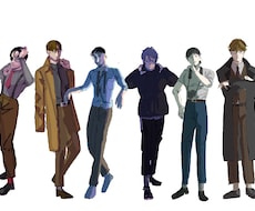 最低額500円からTRPG 立ち絵描きます かっこいい、アンニュイなタッチのキャラクター等描きます