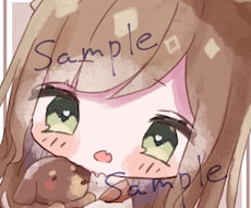 あなただけのアイコンイラスト描きます SNSで使えるアイコン御描きします★
