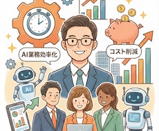 業務効率化・自動化に向けたAI導入を支援します 企業向け案件を取り扱うプロが業務効率化やコスト削減を実現する